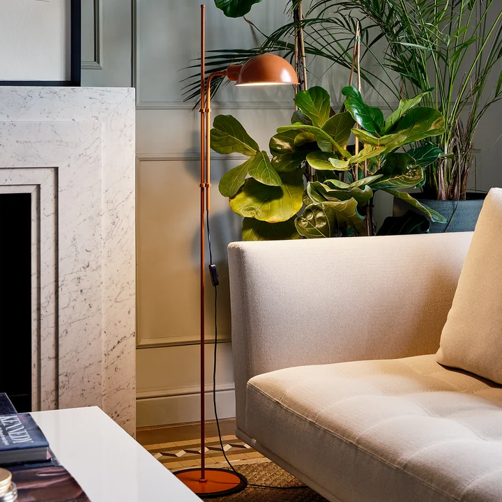 Funiculí Lampadaire, H 135 cm, terracotta de marset