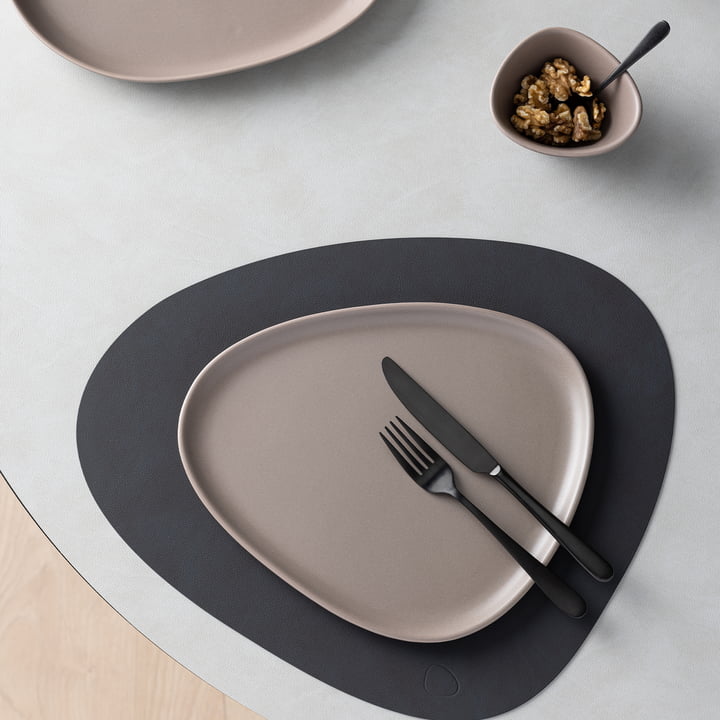 Curve Stoneware Assiette en LindDNA