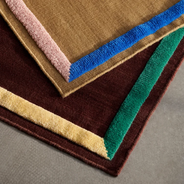 Framed AP tapis tapis, plum et sisal de & Tradition