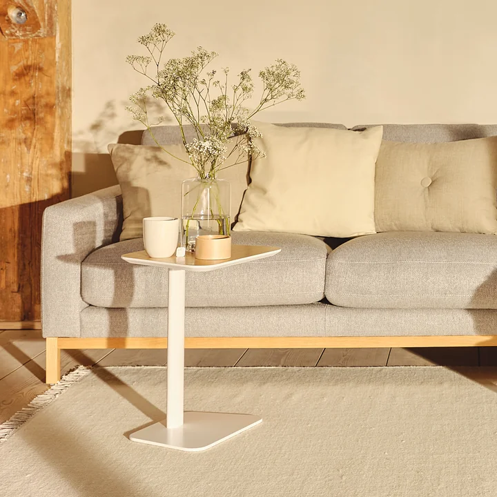 Rina - Table d'appoint de Collection dans la finition blanc