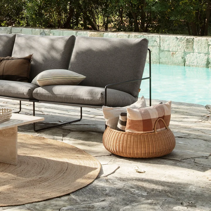 Braided Corbeille, Ø 60 cm, naturel de Ferm Living