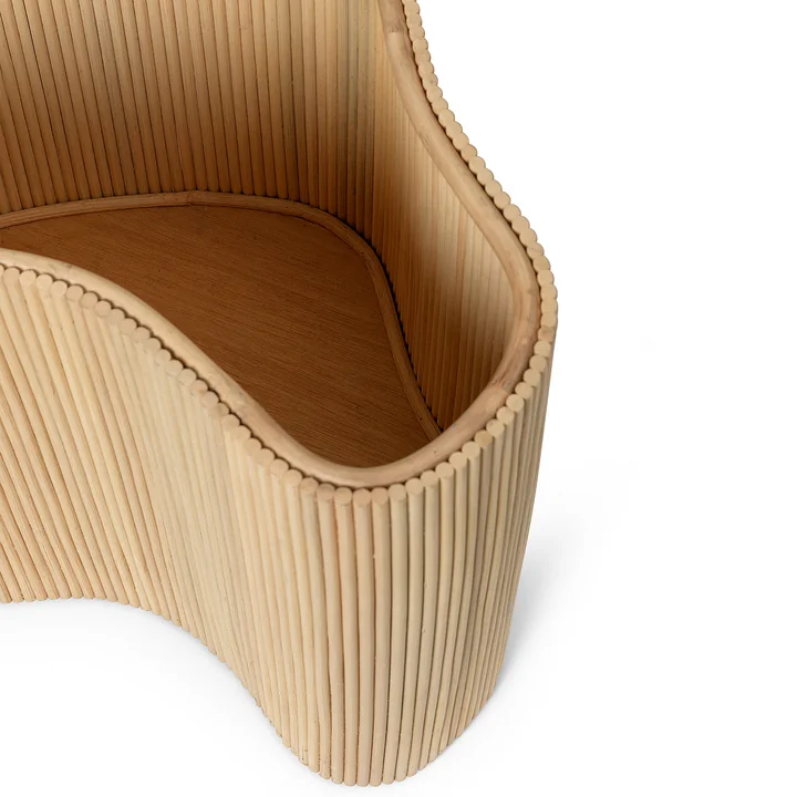 Isola Rotin - Table de rangement, naturel de Ferm Living