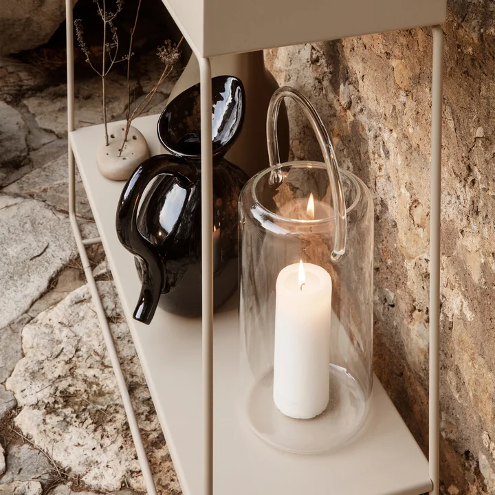 Luce Lanterne en verre de Ferm Living dans la version claire