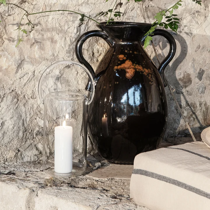 Luce Lanterne en verre de Ferm Living dans la version claire