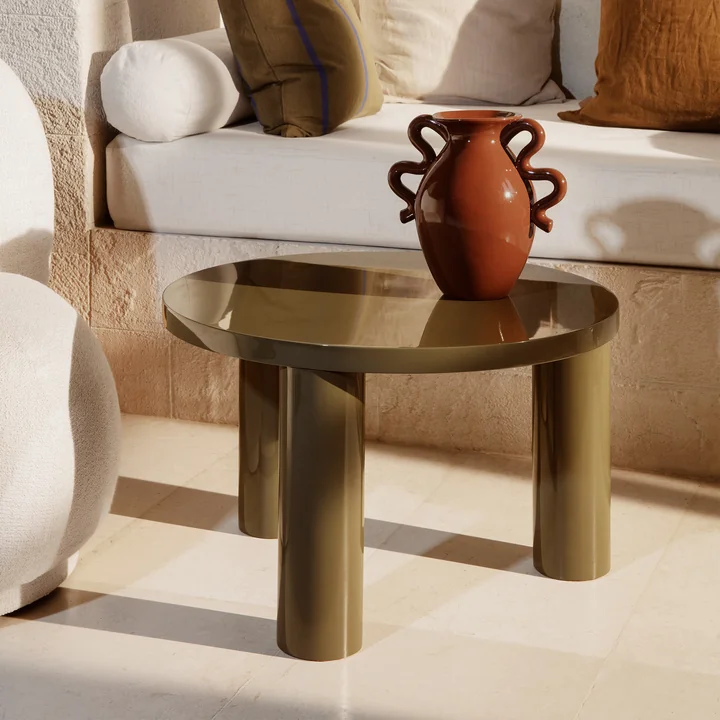 Post Table basse Ø 65 x H 41 cm, olive de Ferm Living