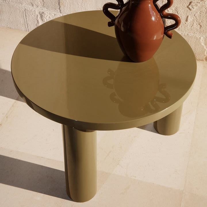 Post Table basse Ø 65 x H 41 cm, olive de ferm Living