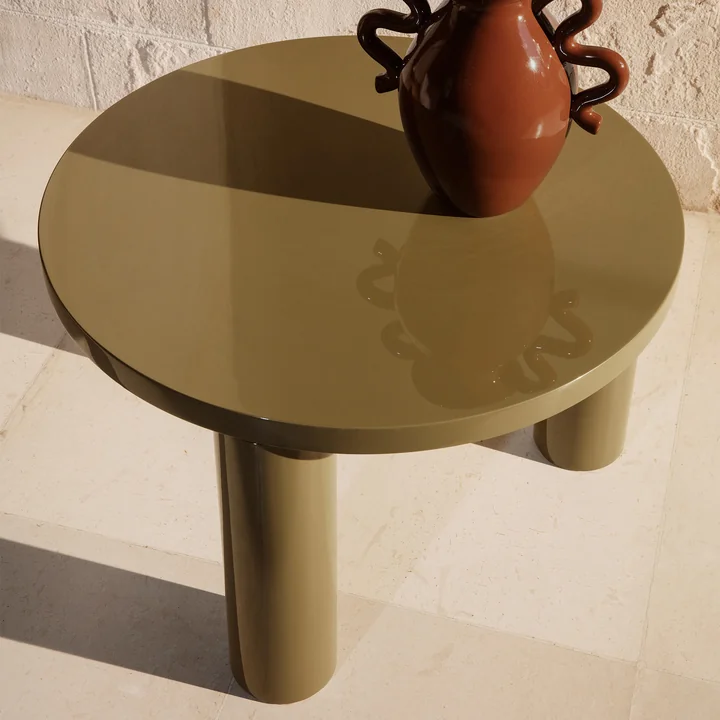Post Table basse Ø 65 x H 41 cm, olive de Ferm Living
