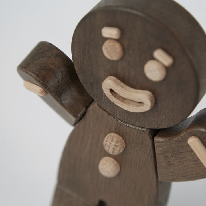 Gingerbread Man Figurine en bois de boyhood