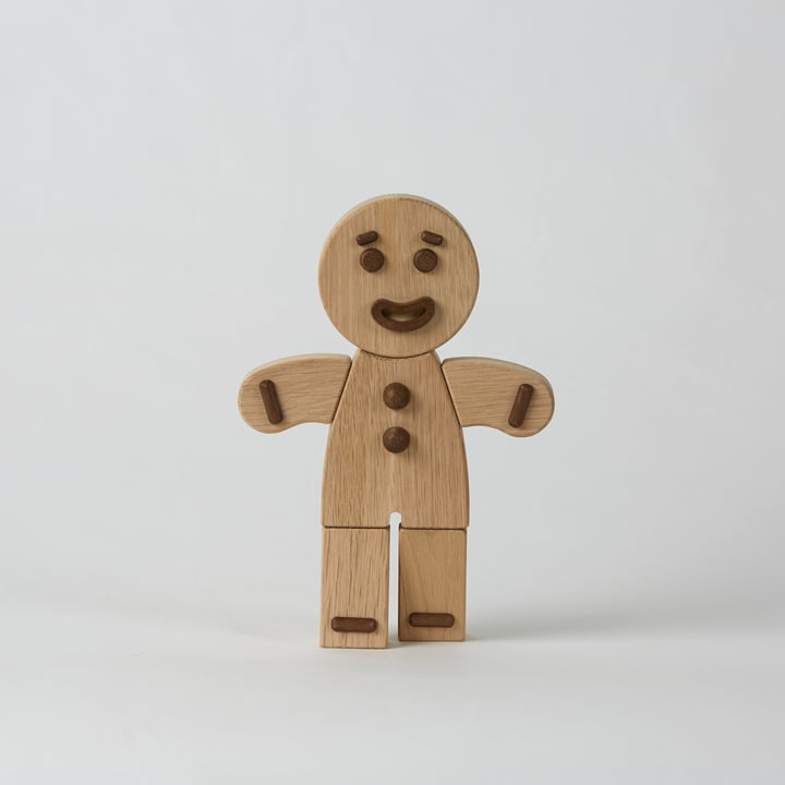 Gingerbread Man Figurine en bois de boyhood