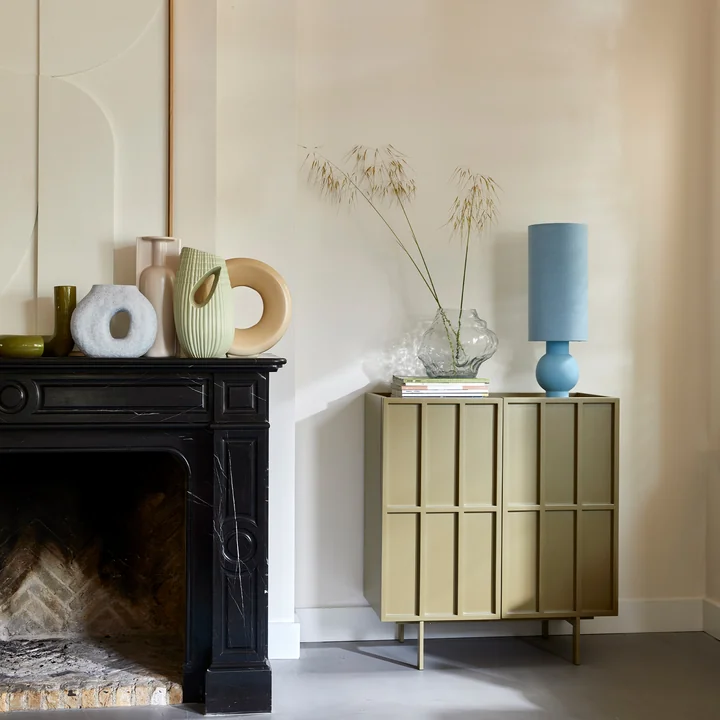 Pied de lampe de table en céramique avec abat-jour de HKliving