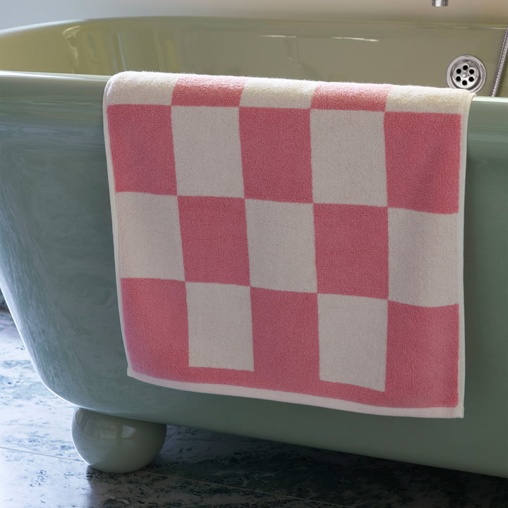 Check Tapis de bain, 50 x 90 cm, rose de Hay