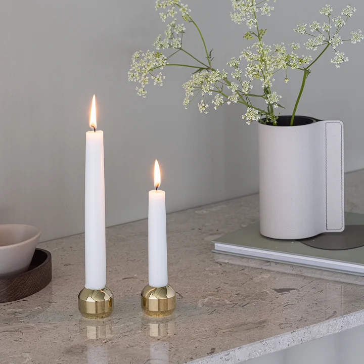 Silhouette Bougeoir de Lind DNA dans la version dorée