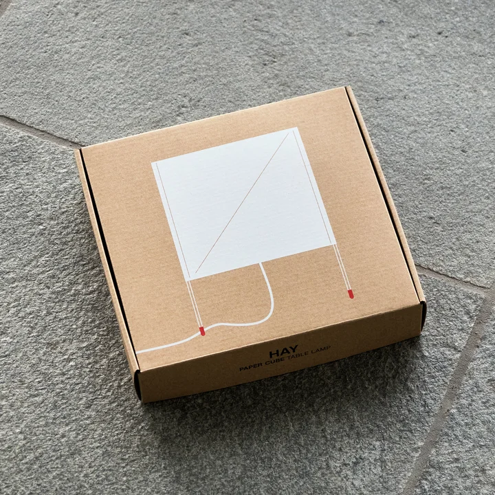 Paper Cube Papier - Lampe de table de HAY