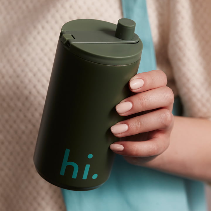 Hi Travel Gobelet, 0.35 l, myrtle green de Design Letters