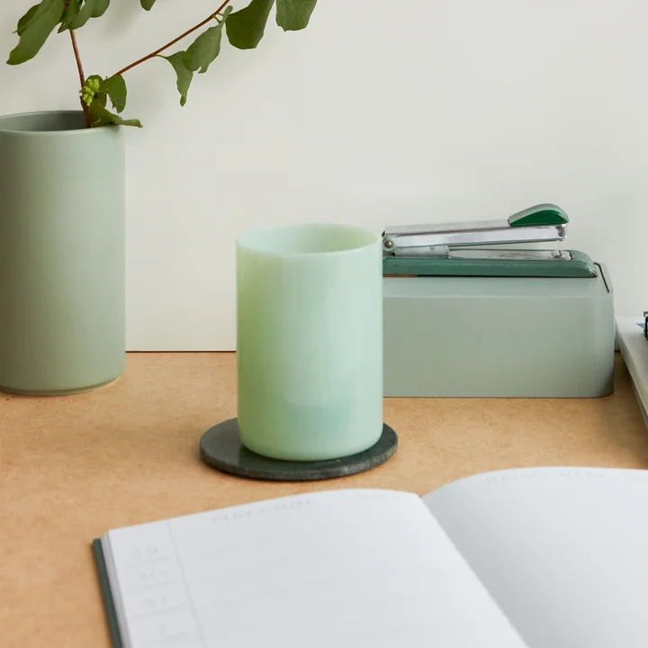 The Mute Milky Favourite Verre à boire, 350 ml, milky green de Design Letters