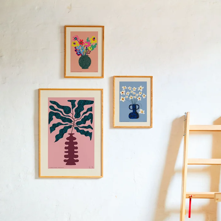 Études de fleurs 04 (Stjärnöga) Poster de Paper Collective