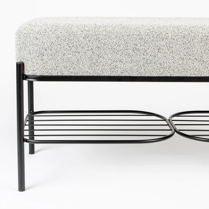 Comfy Banc de Livingstone dans la version noir / gris