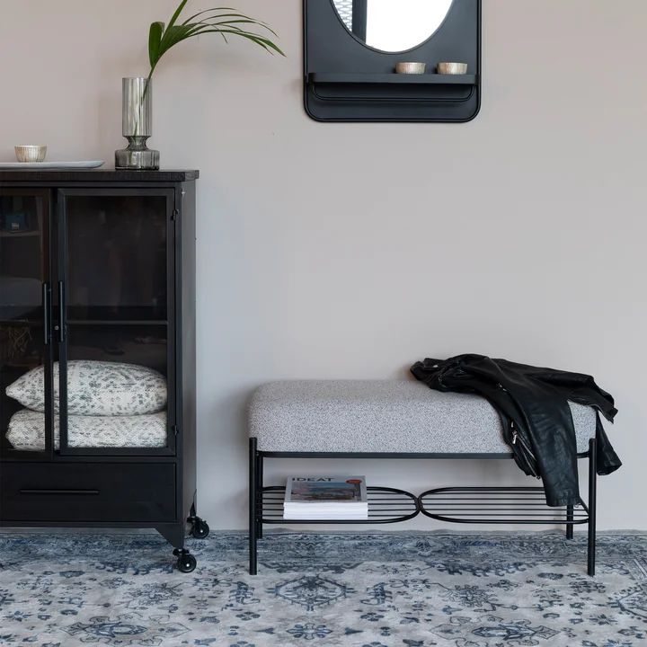 Comfy Banc de Livingstone dans la version noir / gris