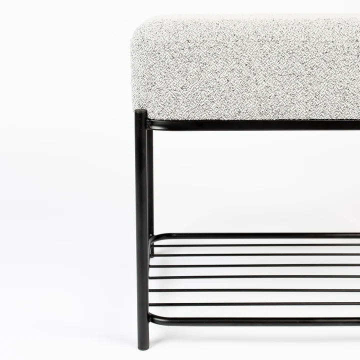 Comfy Tabouret de Livingstone dans la finition noir / gris