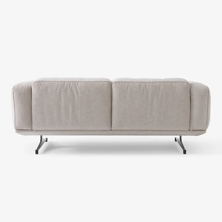 Inland Canapé AV22, 2 places, structure warm black / beige (Maple 222) de & Tradition