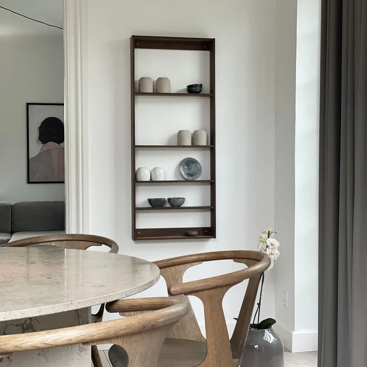 We Do Wood - Fivesquare Étagère murale, chêne fumé