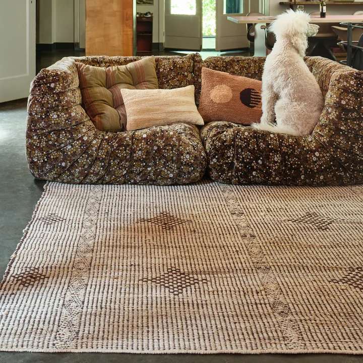 Tapis de jute, 200 cm x 200 cm, rustic de HKliving