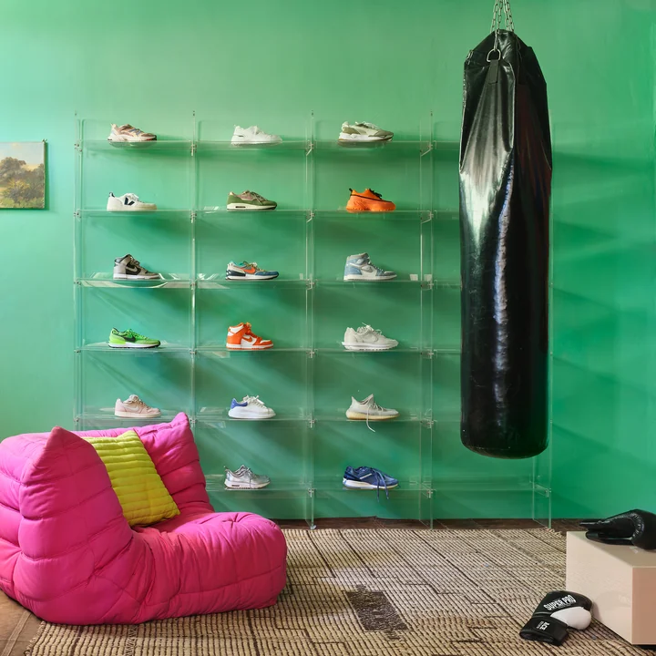 Système d'étagères en acrylique, clear / 240 cm de HKliving