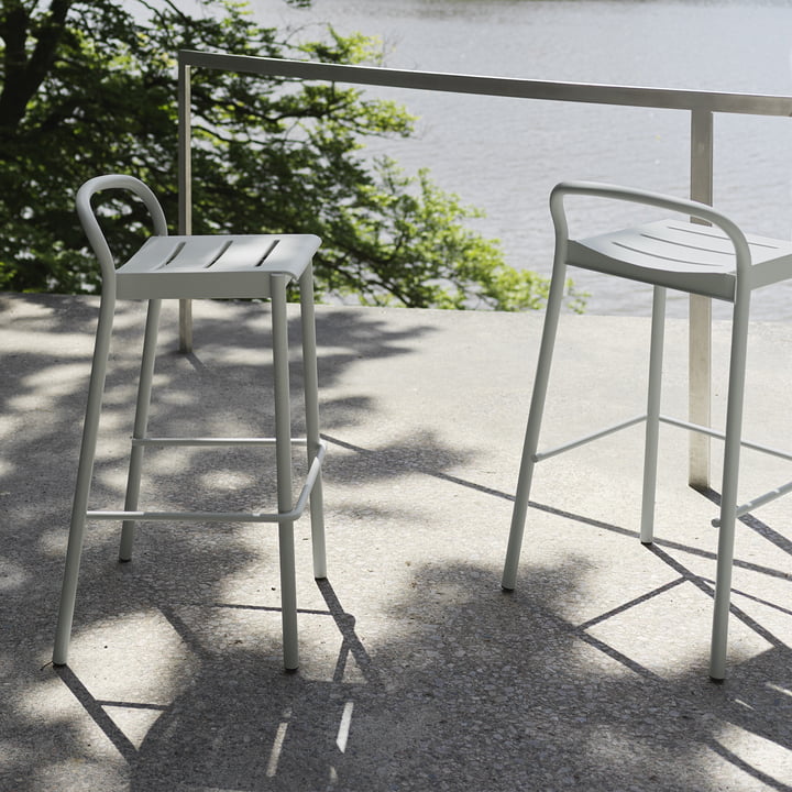 Linear Steel Tabouret de bar Outdoor de Muuto