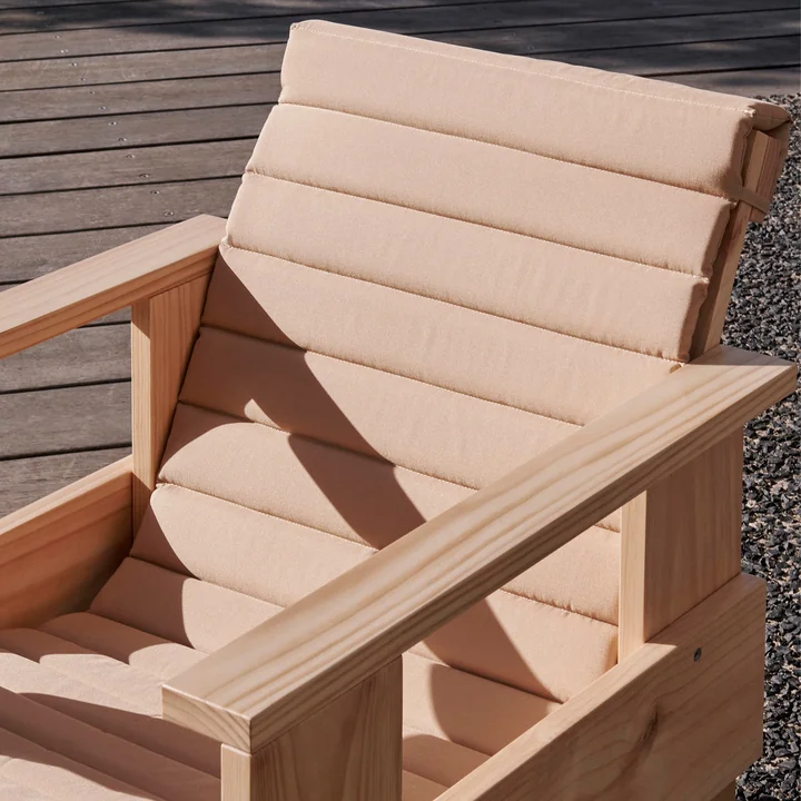 Coussin d'assise pour Crate Lounge Chair, L 130 cm, beige