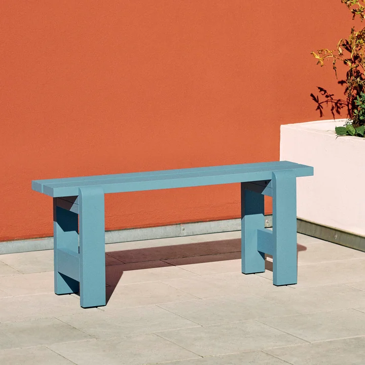 Weekday Banc, L 111 cm, azure blue de HAY