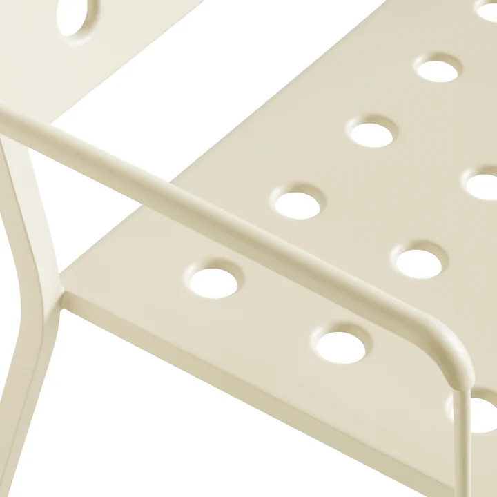 Balcony Banc de salon avec accoudoirs, L 121,5 cm, chalk beige de HAY