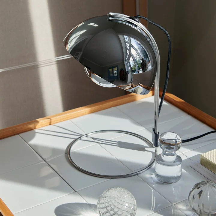 & Tradition - FlowerPot lampe de table VP4, chromé