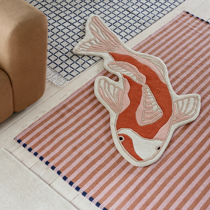 Koi Tapis de Broste Copenhagen dans la version pumkin orange