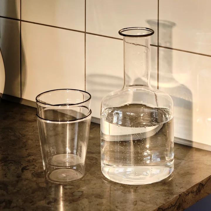 Rim Carafe et verres de HAY