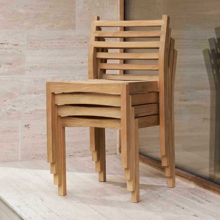 AH501 Chaise de jardin, teck non traité de Carl Hansen
