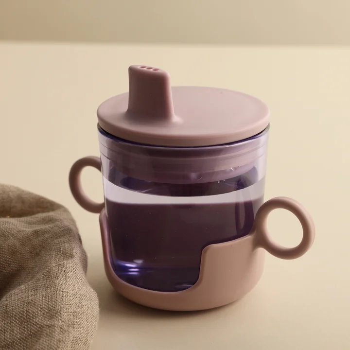 Kids Eco Verre à boire de Design Letters dans la couleur violette