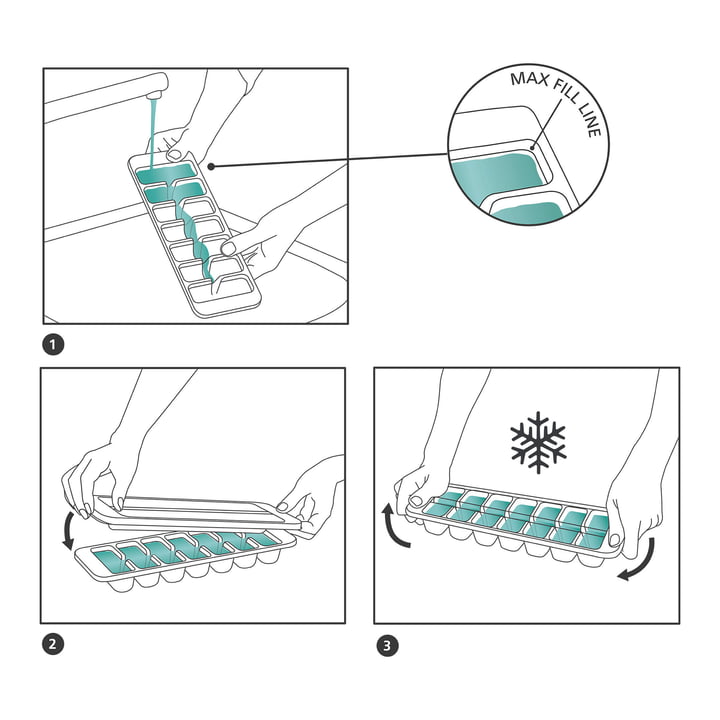 Flow Machine à glaçons, bleu de Joseph Joseph