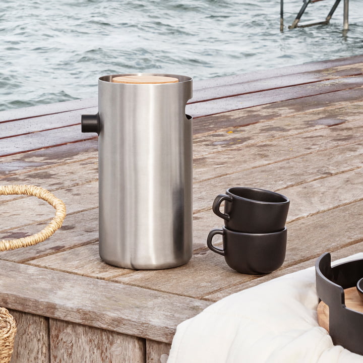 Nordic Kitchen Thermos à pompe, acier inoxydable de Eva Solo