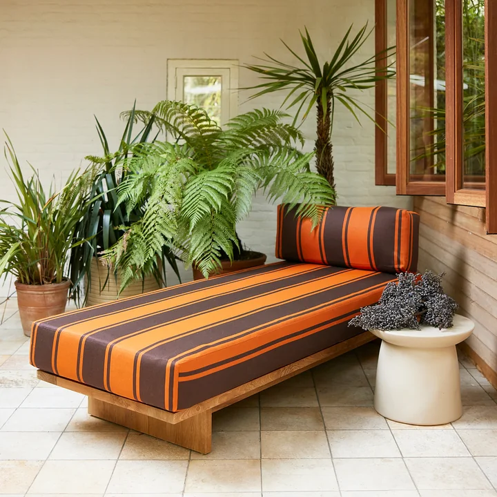 Teak Outdoor Daybed, rétro de HKliving