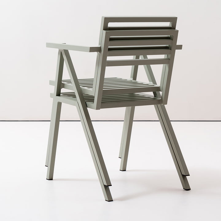 NINE - Outdoor Stacking Armchair, gris