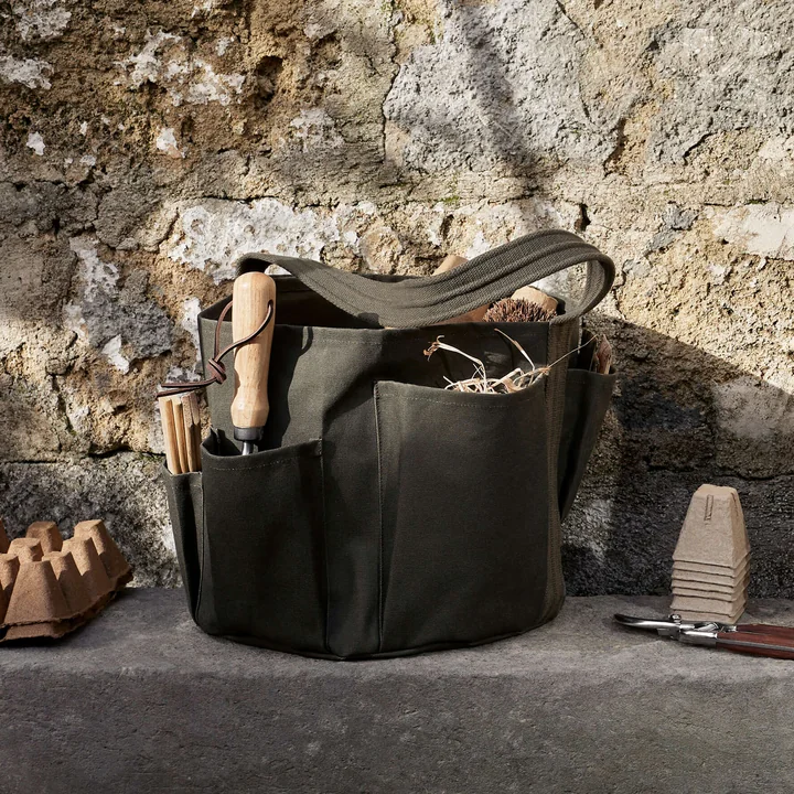 Ferm Living - Bark Sac de jardin, olive