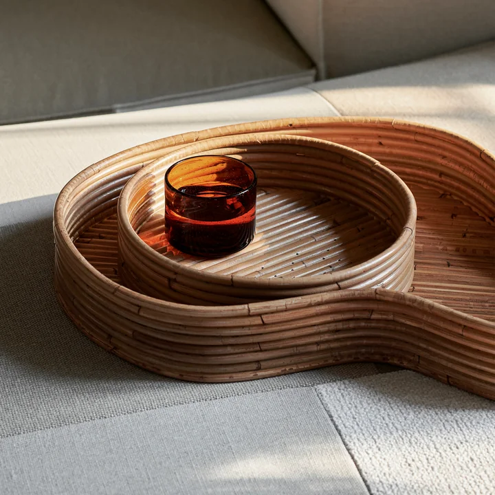 Ferm Living - Isola Plateau, teinté naturel (lot de 2)