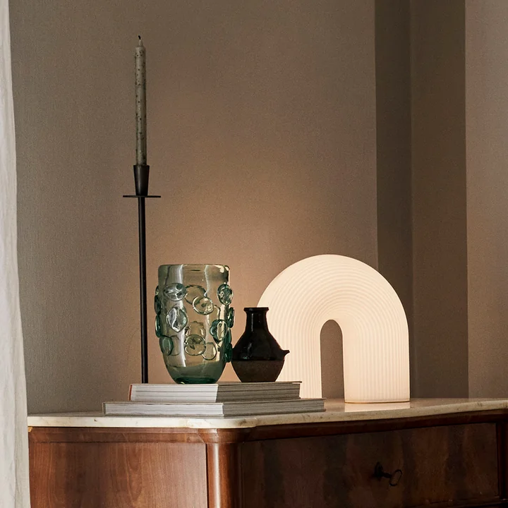 Ferm Living - Lump Vase, H 25 cm x Ø 17 cm, transparent (recyclé)