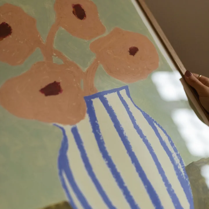 Pink Flowers de Carla Llanos de The Poster Club