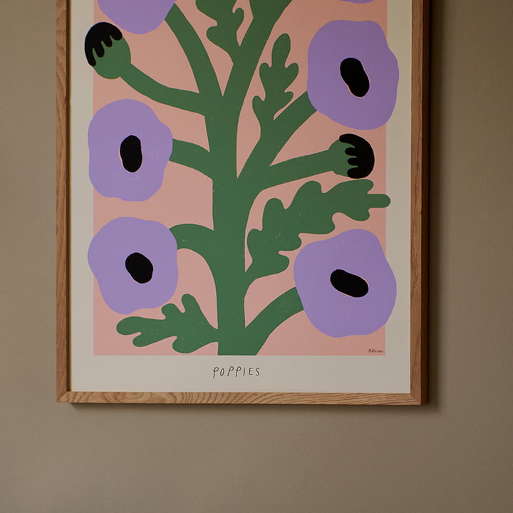 Purple Poppies de Madelen Möllard de The Poster Club