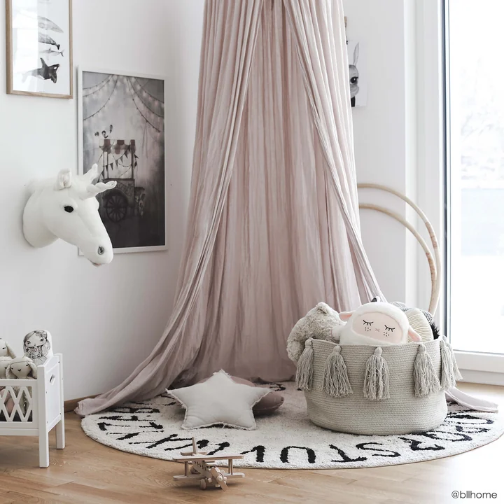 ABC Tapis, Ø 150 cm, naturel / noir de Lorena Canals