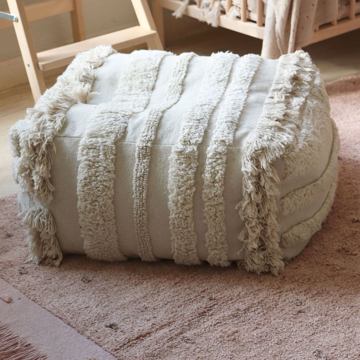 Early Hours Pouf, 54 x 54 cm, naturel de Lorena Canals