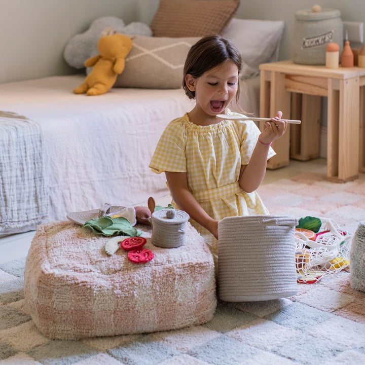 Panier de jeu et de rangement, Little Chef, naturel de Lorena Canals