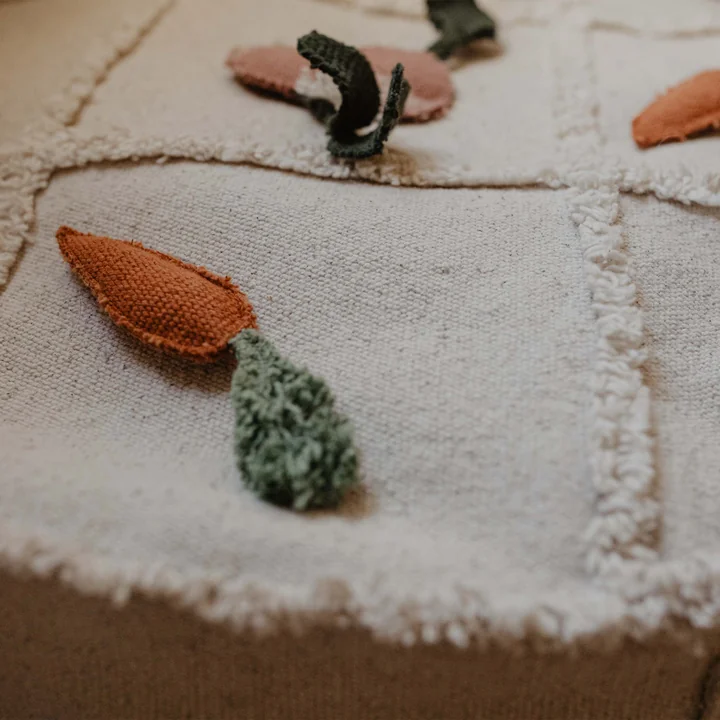 Tic-Tac-Toe Pouf, 50 x 50 cm, naturel de Lorena Canals