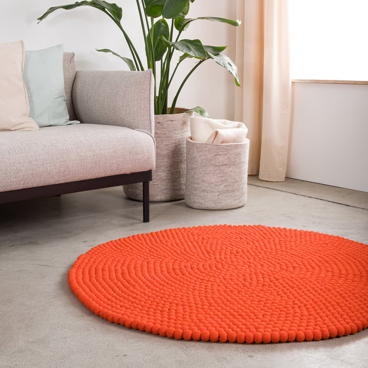 Tapis de boules de feutre mono rond de myfelt